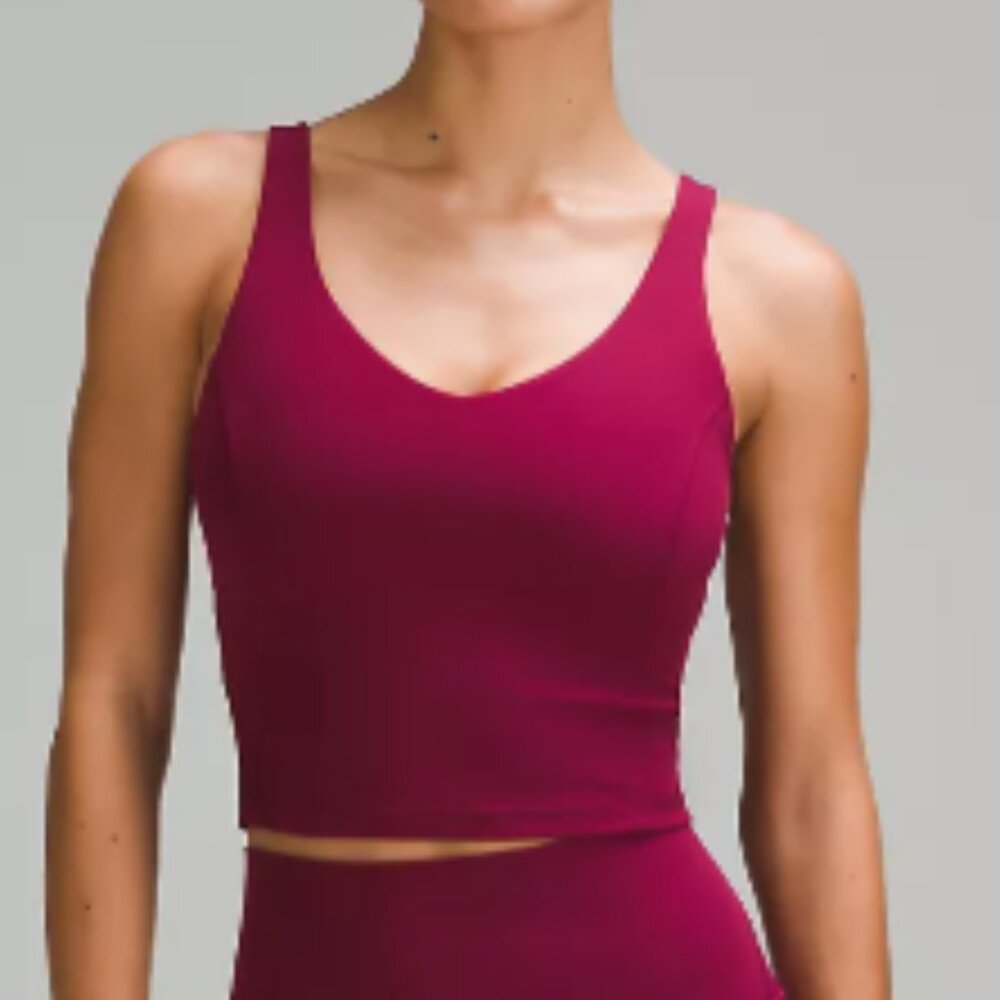 Lululemon Align Tank Top Light Support C/D Cup Colour Deep Luxe sz. 6